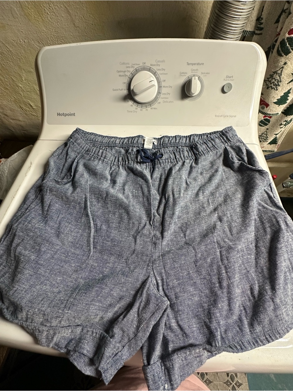 Women's Athletic Drawstring Shorts — Heather Blue